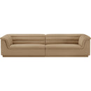 Meridian Cascade Camel Velvet Fabric Modular Sofa IMAGE 5