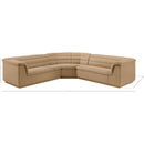 Meridian Cascade Camel Velvet Fabric Modular Sectional IMAGE 13