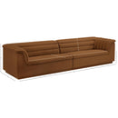 Meridian Cascade Saddle Velvet Fabric Modular Sofa IMAGE 10