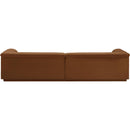 Meridian Cascade Saddle Velvet Fabric Modular Sofa IMAGE 3