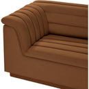 Meridian Cascade Saddle Velvet Fabric Modular Sectional IMAGE 9