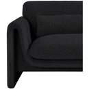 Meridian Stylus Black Boucle Fabric Chair IMAGE 10