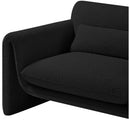 Meridian Stylus Black Boucle Fabric Chair IMAGE 11