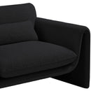 Meridian Stylus Black Boucle Fabric Chair IMAGE 8