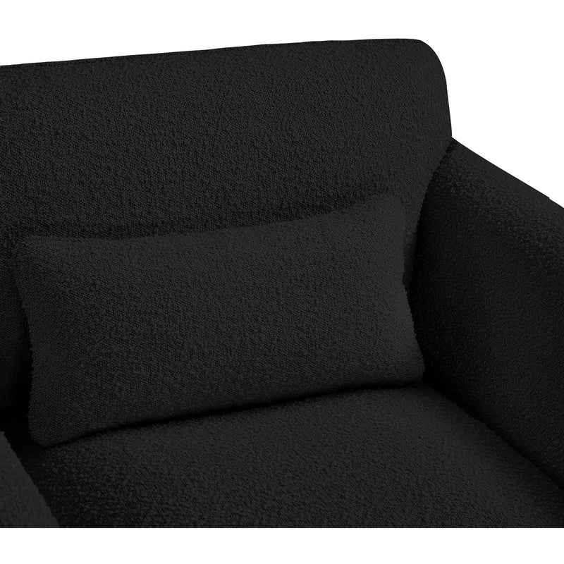 Meridian Stylus Black Boucle Fabric Chair IMAGE 9
