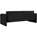 Meridian Stylus Black Boucle Fabric Sofa IMAGE 6