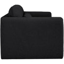 Meridian Stylus Black Boucle Fabric Sofa IMAGE 7
