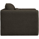 Meridian Stylus Brown Boucle Fabric Chair IMAGE 7