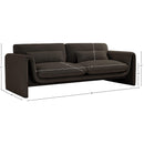 Meridian Stylus Brown Boucle Fabric Sofa IMAGE 16