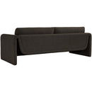 Meridian Stylus Brown Boucle Fabric Sofa IMAGE 6