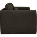 Meridian Stylus Brown Boucle Fabric Sofa IMAGE 7