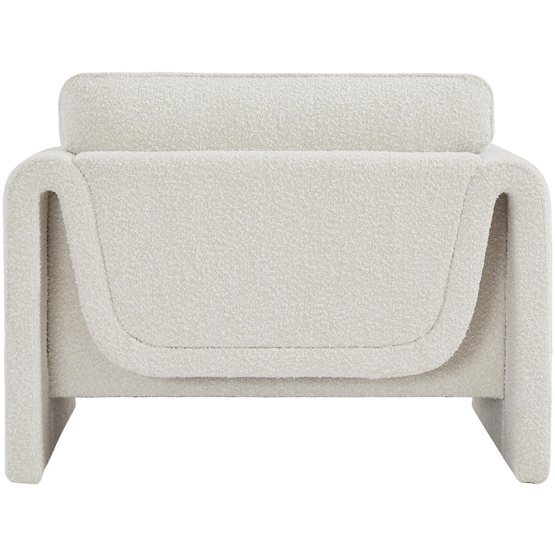 Meridian Stylus Cream Boucle Fabric Chair IMAGE 3