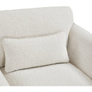 Meridian Stylus Cream Boucle Fabric Chair IMAGE 9