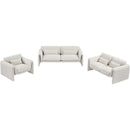 Meridian Stylus Cream Boucle Fabric Sofa IMAGE 14