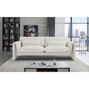 Meridian Stylus Cream Boucle Fabric Sofa IMAGE 2
