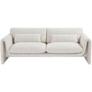 Meridian Stylus Cream Boucle Fabric Sofa IMAGE 5
