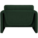 Meridian Stylus Green Boucle Fabric Chair IMAGE 3