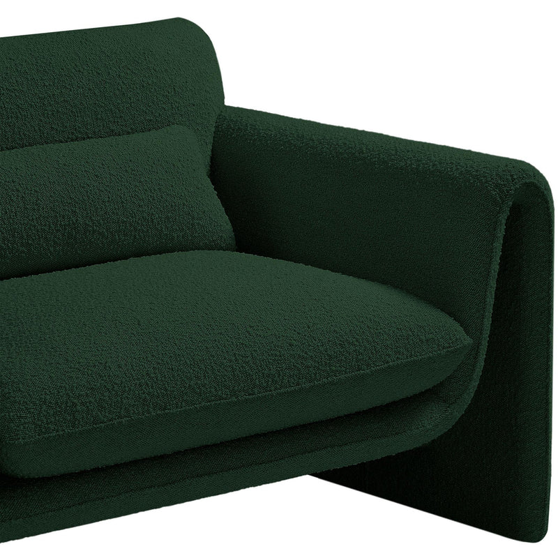 Meridian Stylus Green Boucle Fabric Chair IMAGE 8