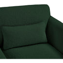 Meridian Stylus Green Boucle Fabric Loveseat IMAGE 9