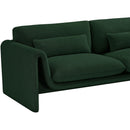 Meridian Stylus Green Boucle Fabric Sofa IMAGE 12