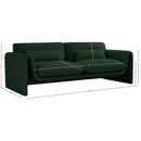 Meridian Stylus Green Boucle Fabric Sofa IMAGE 16