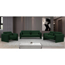 Meridian Stylus Green Boucle Fabric Sofa IMAGE 18