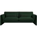 Meridian Stylus Green Boucle Fabric Sofa IMAGE 4