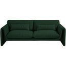 Meridian Stylus Green Boucle Fabric Sofa IMAGE 5