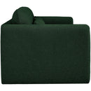 Meridian Stylus Green Boucle Fabric Sofa IMAGE 7