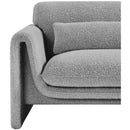 Meridian Stylus Grey Boucle Fabric Chair IMAGE 10