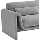 Meridian Stylus Grey Boucle Fabric Chair IMAGE 12
