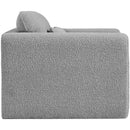 Meridian Stylus Grey Boucle Fabric Chair IMAGE 7