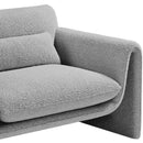 Meridian Stylus Grey Boucle Fabric Chair IMAGE 8