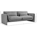 Meridian Stylus Grey Boucle Fabric Sofa IMAGE 16