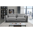 Meridian Stylus Grey Boucle Fabric Sofa IMAGE 2