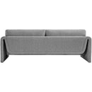 Meridian Stylus Grey Boucle Fabric Sofa IMAGE 3
