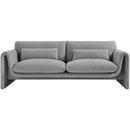 Meridian Stylus Grey Boucle Fabric Sofa IMAGE 4