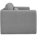 Meridian Stylus Grey Boucle Fabric Sofa IMAGE 7