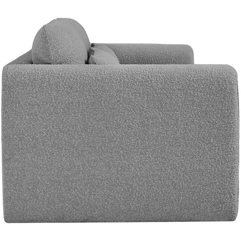 Meridian Stylus Grey Boucle Fabric Sofa IMAGE 7