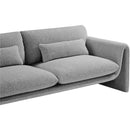 Meridian Stylus Grey Boucle Fabric Sofa IMAGE 8