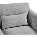Meridian Stylus Grey Boucle Fabric Sofa IMAGE 9