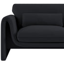 Meridian Sloan Black Velvet Fabric Chair IMAGE 10