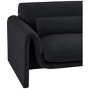 Meridian Sloan Black Velvet Fabric Chair IMAGE 9