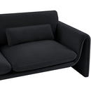 Meridian Sloan Black Velvet Fabric Sofa IMAGE 11