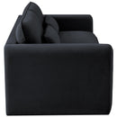 Meridian Sloan Black Velvet Fabric Sofa IMAGE 6