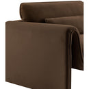 Meridian Sloan Brown Velvet Fabric Chair IMAGE 8