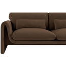 Meridian Sloan Brown Velvet Fabric Sofa IMAGE 10