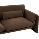 Meridian Sloan Brown Velvet Fabric Sofa IMAGE 11
