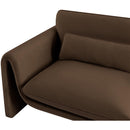Meridian Sloan Brown Velvet Fabric Sofa IMAGE 12