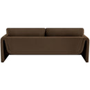 Meridian Sloan Brown Velvet Fabric Sofa IMAGE 3